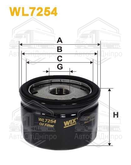 Фільтр оливний двигуна LOGAN, RENAULT WL7254/OP643/3 (вир-во WIX-FILTERS)
