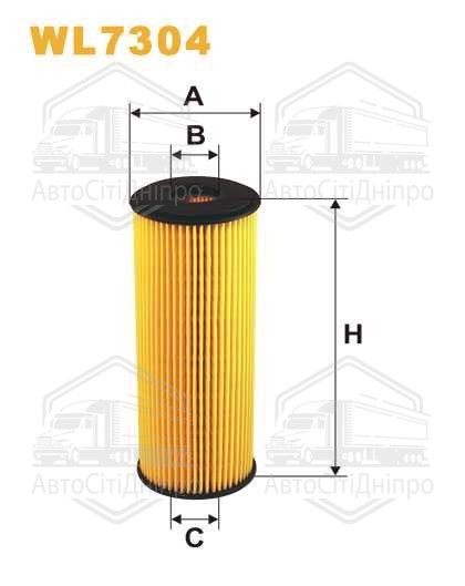 Фільтр оливний двигуна MB 124, 202 WL7304/OE640/3 (вир-во WIX-FILTERS)