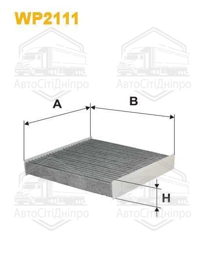 Фільтр салону вугільний RENAULT LOGAN II, MCV II, CAPTUR 13- (вир-во WIX-FILTERS)