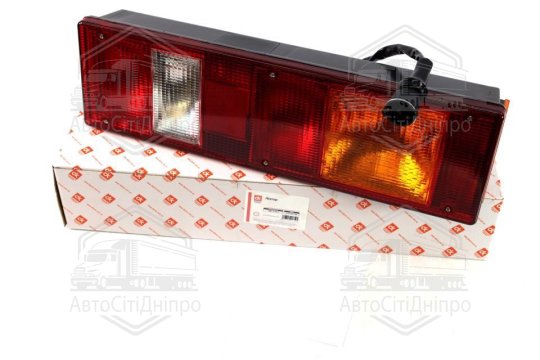 Ліхтар задній МАЗ, КАМАЗ ЄВРО правий із бічним розташуванням. роз'єму 24В <ДК>