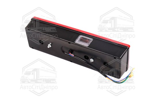 Ліхтар задній МАЗ, КАМАЗ ЄВРО лівий з бічним розташуванням. роз'єм LED 24В <ДК>