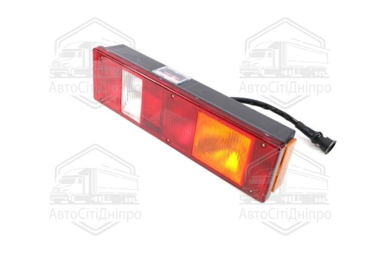 Ліхтар задній МАЗ, КАМАЗ ЄВРО лівий з бічним розташуванням. роз'єму 24В <ДК>