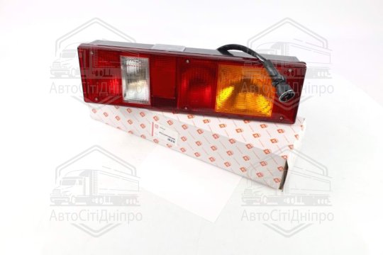 Ліхтар задній МАЗ, КАМАЗ ЄВРО лівий з бічним розташуванням. роз'єму 24В <ДК>