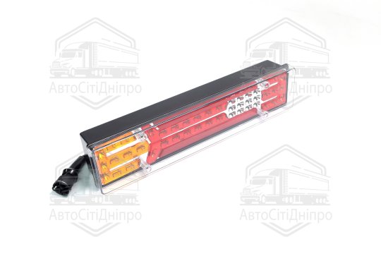 Ліхтар задній ГАЗ-3302 правий LED (червона вставка) 12/24В <ДК>