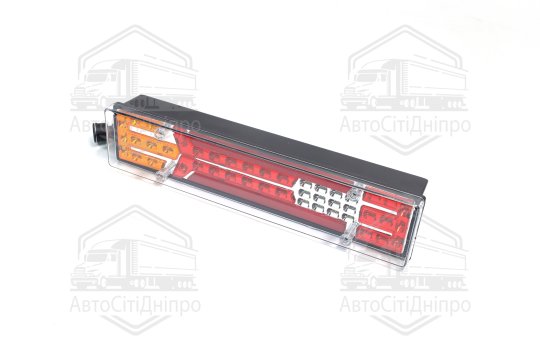 Ліхтар задній ГАЗ-3302 правий LED (червона вставка) 12/24В <ДК>