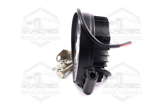 Фара LED додаткова 12/24V/24W (8 діодів) (кругла) 110х128мм, широкий промінь <ДК>