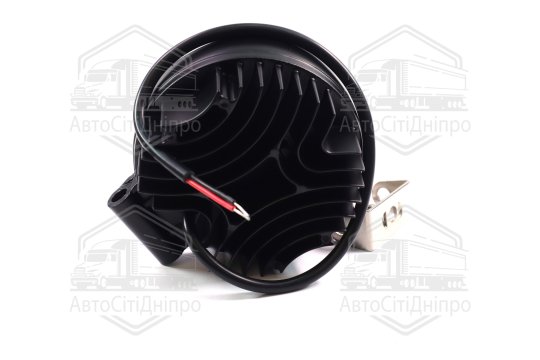 Фара LED додаткова 12/24V/24W (8 діодів) (кругла) 110х128мм, широкий промінь <ДК>