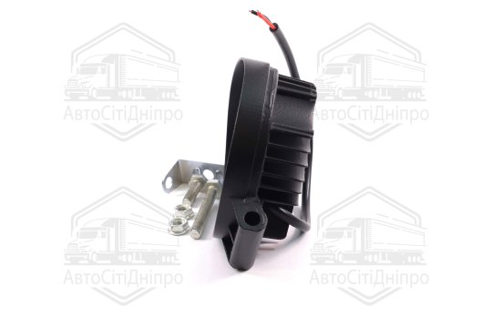 Фара LED додаткова 12/24V/27W (9 діодів) (кругла) 110х128мм, широкий промінь <ДК>