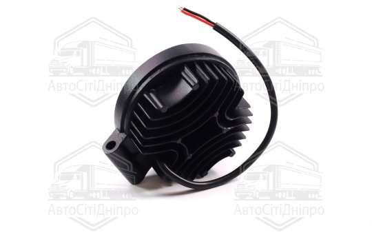 Фара LED додаткова 12/24V/27W (9 діодів) (кругла) 110х128мм, широкий промінь <ДК>