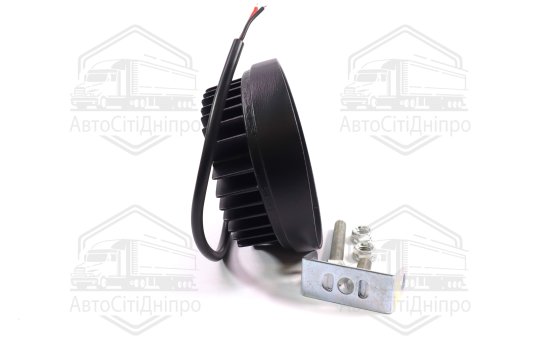 Фара LED додаткова 12/24V/27W (9 діодів) (кругла) 110х128мм, широкий промінь <ДК>