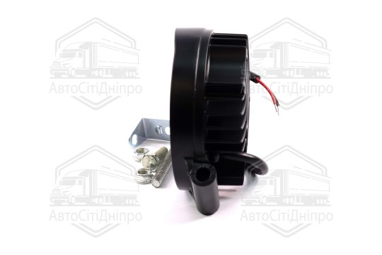 Фара LED додаткова 12/24V/27W (9 діодів) (кругла) 110 * 128мм, вузький промінь <ДК>