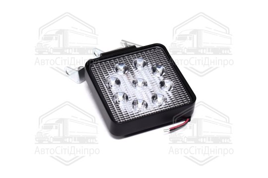 Фара LED додаткова 12/24V/27W (9 діодів) (квадратна) СТАНДАРТ <ДК>