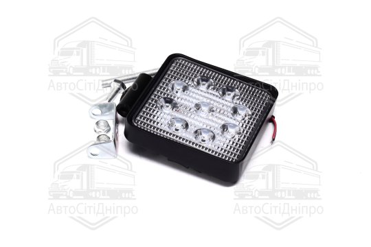 Фара LED додаткова 12/24V/27W (9 діодів) (квадратна) СТАНДАРТ <ДК>