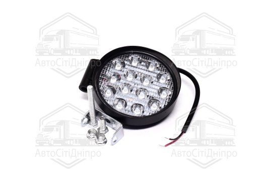 Фара LED додаткова 5D 12/24V/42W, 14 діодів (кругла) 116х137,5мм СТАНДАРТ <ДК>