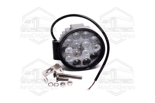 Фара LED додаткова 5D 12/24V/42W, 14 діодів (кругла) <ДК>