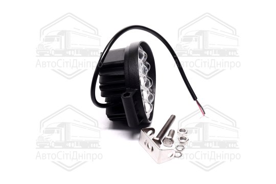 Фара LED додаткова 5D 12/24V/42W, 14 діодів (кругла) <ДК>