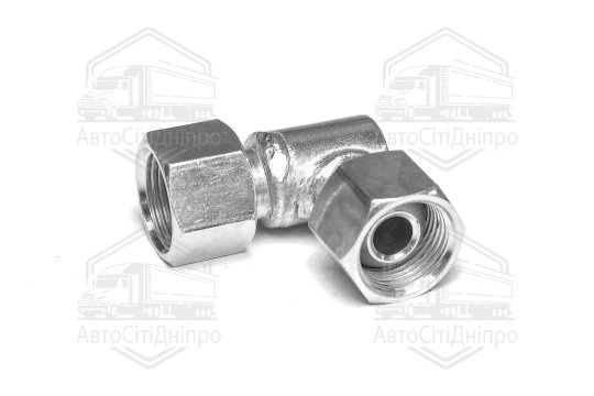 Штуцер гідравлічний кутовий з гайками S24-S24 (М20х1.5-М20х1.5) (Дорожня карта)