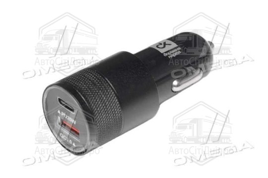 Автомобільний зарядний пристрій USB +Type-C (Android), 12/24V <ДК>