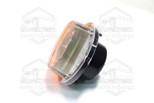 Ліхтар передній КАМАЗ, МАЗ жовтий/білий LED 24В <ДК>