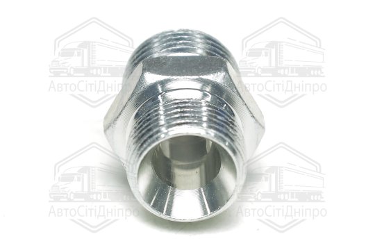 Штуцер гідравлічний перехідний прямий S24 (М20х1.5-G1/2) грань S24 насос-дозатор МТЗ (Дорожня карта)