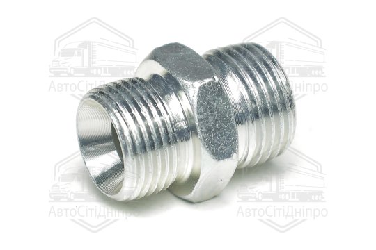 Штуцер гідравлічний перехідний прямий S24 (М20х1.5-G1/2) грань S24 насос-дозатор МТЗ (Дорожня карта)