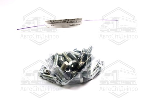 Болт М10х30х1,5 шестигранний (1кг = 1 компл) 5,8 DIN 933 / ГОСТ 7805 (повне різьблення) оцинк. білий