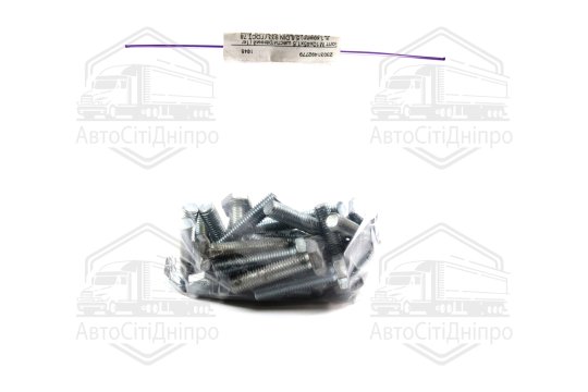 Болт М10х45х1,5 шестигранний (1кг = 1 компл) 5,8 DIN 933 / ГОСТ 7805 (повне різьблення) оцинк. білий