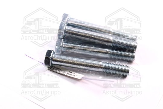 Болт М16х110х2,0 шестигранний (1кг = 1 компл) 5,8 ГОСТ 7798-08 (часткове різьблення) оцинк. білий