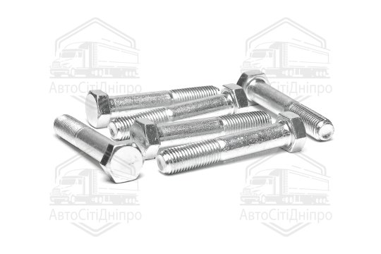 Болт М16х90х2,0 шестигранний (1кг = 1 компл) 5,8 ГОСТ 7798-08 (часткове різьблення) оцинк. білий