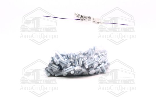 Болт М8х16х1, 25 шестигранний (1кг = 1 компл) 5,8 ГОСТ 7798-08 (повне різьблення) оцинк. білий