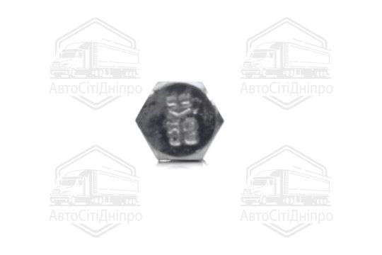 Болт М8х35х1, 25 шестигранний (1кг = 1 компл) 5,8 DIN 933/ГОСТ 7805 (повне різьблення) оцинк. білий