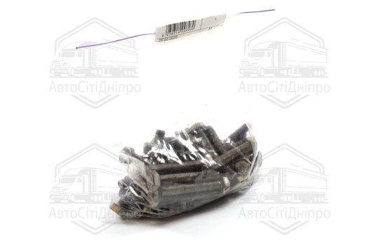Болт М8х50х1, 25 шестигранний (1кг = 1 компл) 5,8 DIN 933 / ГОСТ 7805 (повне різьблення) чорний