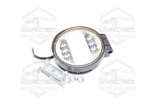 Фара LED додаткова 12/24V/24W (8 діодів) (кругла) 128х110х40мм, широкий промінь 6000К (Руслан-Комплект)
