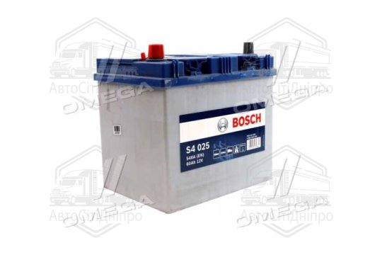 Акумулятор   60Ah-12v BOSCH (S4025) (232x173x225),L,EN540(Азия) !КАТ. -10%