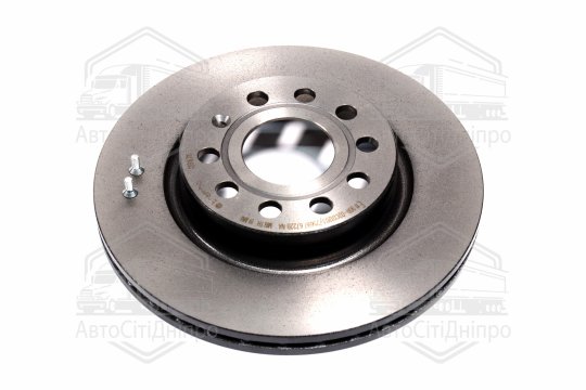 Диск гальмівний AUDI A3, SEAT TOLEDO, SKODA OCTAVIA, VW CADDY, передн. вент. (вир-во BREMBO)