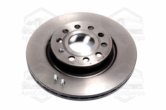 Диск гальмівний AUDI A3, SEAT TOLEDO, SKODA OCTAVIA, VW CADDY, передн. вент. (вир-во BREMBO)