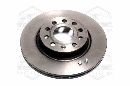 Диск гальмівний AUDI A3, SEAT TOLEDO, SKODA OCTAVIA, VW CADDY, передн. вент. (вир-во BREMBO)