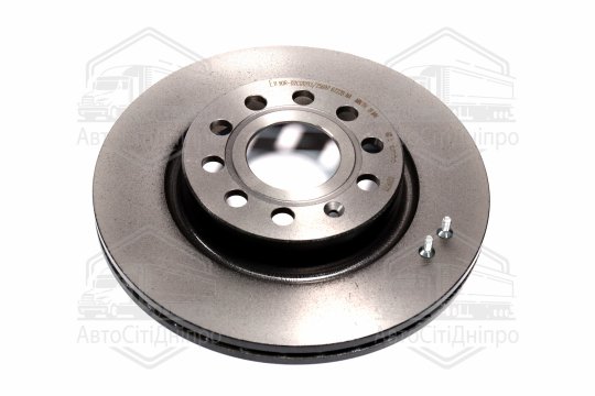 Диск гальмівний AUDI A3, SEAT TOLEDO, SKODA OCTAVIA, VW CADDY, передн. вент. (вир-во BREMBO)