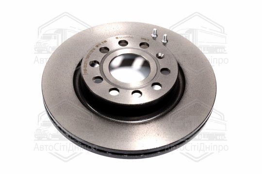 Диск гальмівний AUDI A3, SEAT TOLEDO, SKODA OCTAVIA, VW CADDY, передн. вент. (вир-во BREMBO)