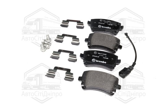 Колодка гальм. диск. VW T5 (7HM), T5 (7HB, 7HJ) задн. (вир-во BREMBO)
