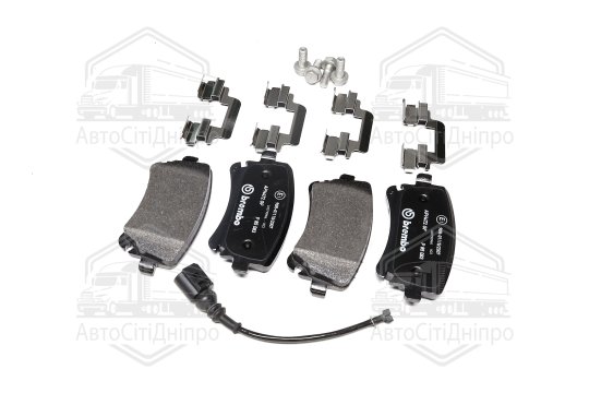 Колодка гальм. диск. VW T5 (7HM), T5 (7HB, 7HJ) задн. (вир-во BREMBO)