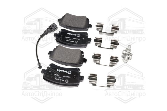 Колодка гальм. диск. VW T5 (7HM), T5 (7HB, 7HJ) задн. (вир-во BREMBO)