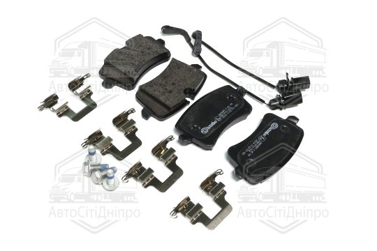 Колодка гальм. диск. AUDI A6 2.0-3.0 2011-,A8 2.0-6.3 09- задн. (вир-во BREMBO)