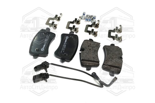 Колодка гальм. диск. AUDI A6 2.0-3.0 2011-,A8 2.0-6.3 09- задн. (вир-во BREMBO)