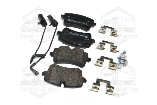Колодка гальм. диск. AUDI A6 2.0-3.0 2011-,A8 2.0-6.3 09- задн. (вир-во BREMBO)