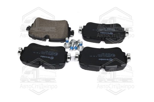 Колодка гальм. диск. AUDI A6, A7, A8, Q7, Q8 задн. (вир-во BREMBO)
