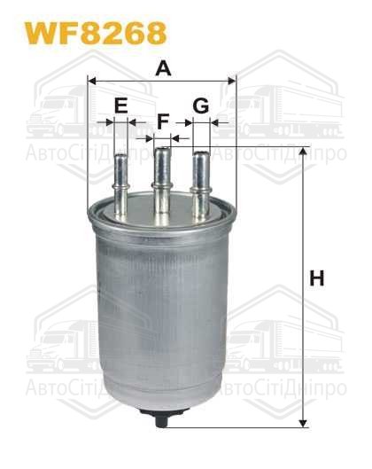 Фільтр паливний FORD MONDEO WF8268/PP838/4 (вир-во WIX-FILTERS)