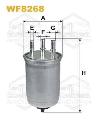 Фільтр паливний FORD MONDEO WF8268/PP838/4 (вир-во WIX-FILTERS)