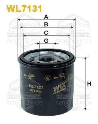 Фільтр оливний двигуна TOYOTA WL7131/OP572 (вир-во WIX-FILTERS)